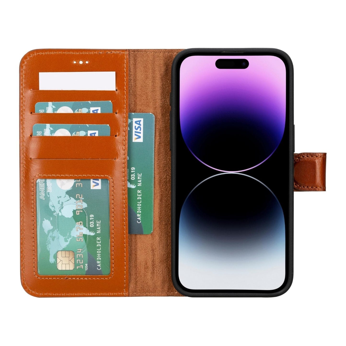iPhone 15 Series Detachable Leather Wallet Case-4