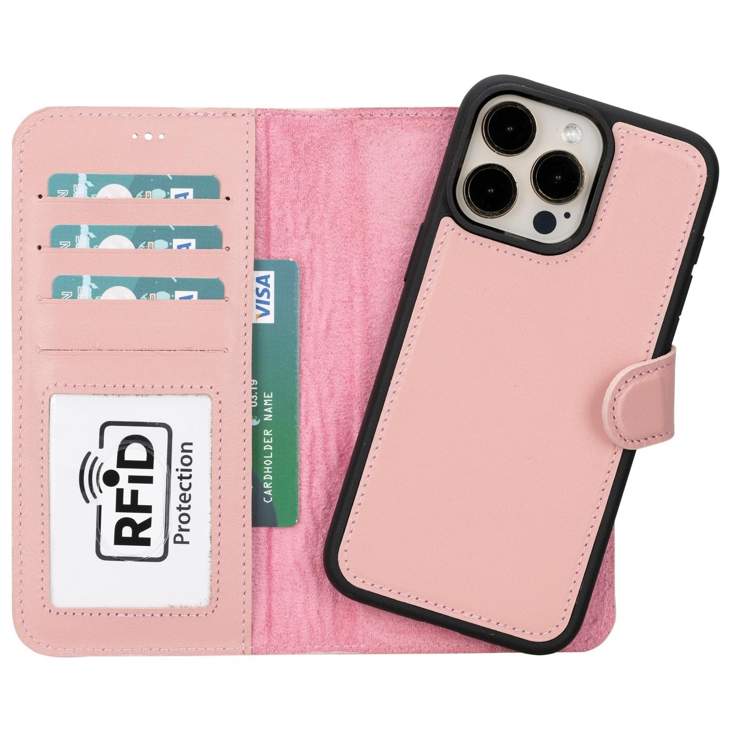 iPhone 15 Series Detachable Leather Wallet Case-8