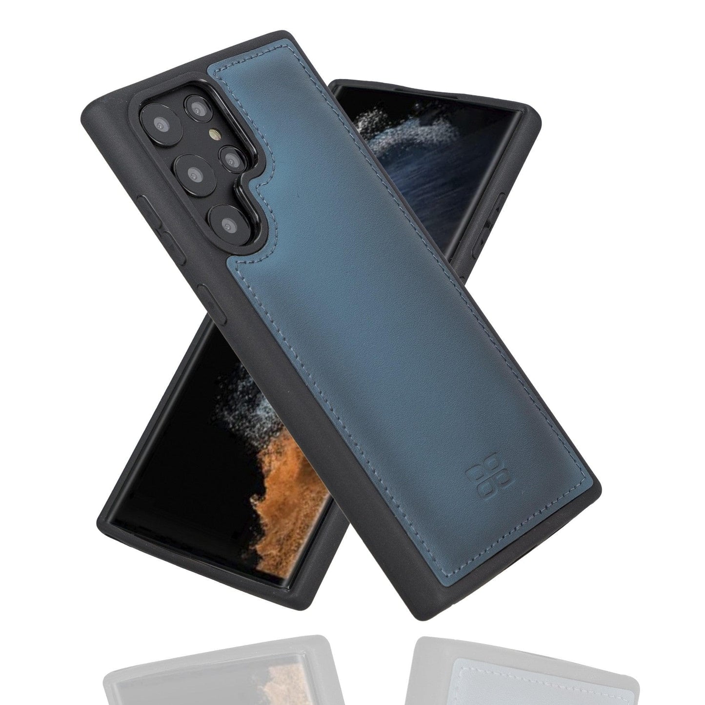 Samsung Galaxy S22 Series Genuine Leather Slim Back Cover Case-5