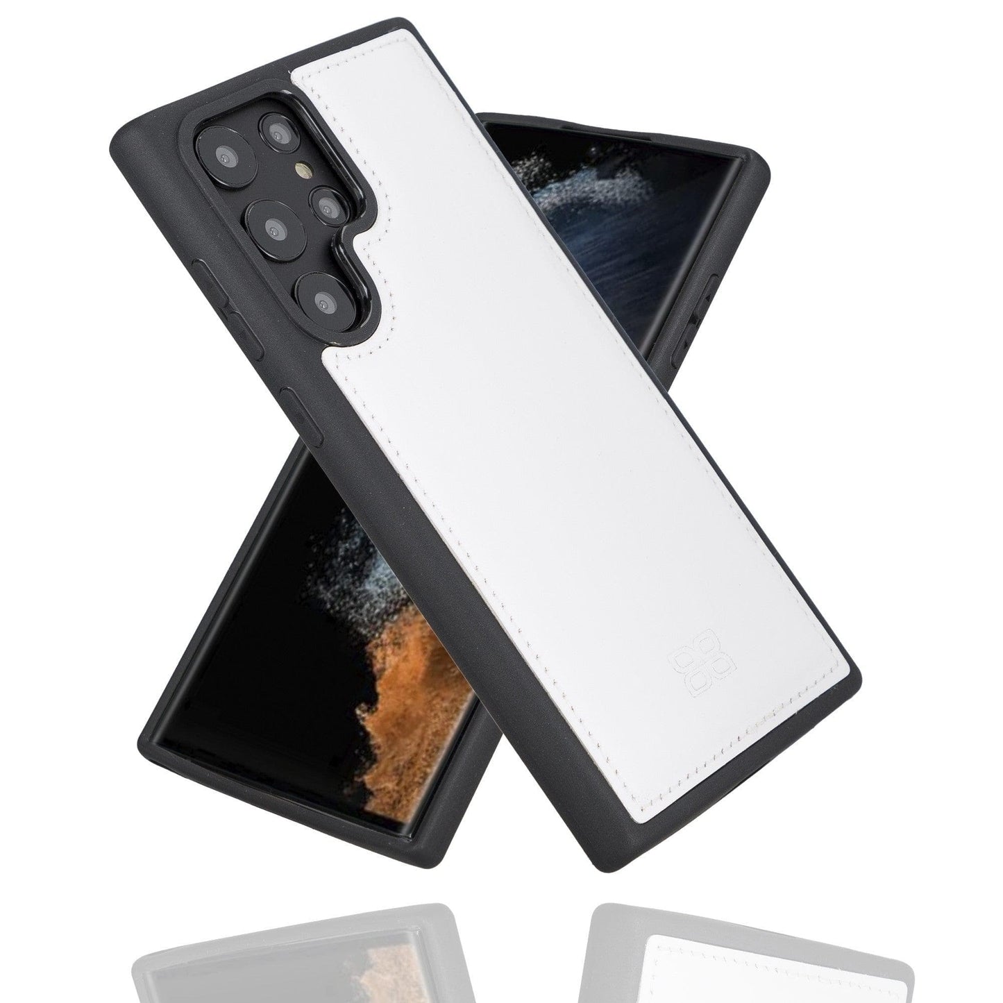 Samsung Galaxy S22 Series Genuine Leather Slim Back Cover Case-7