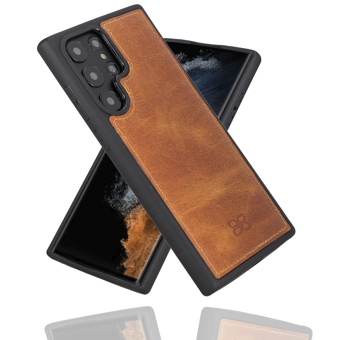 Samsung Galaxy S22 Series Genuine Leather Slim Back Cover Case-10