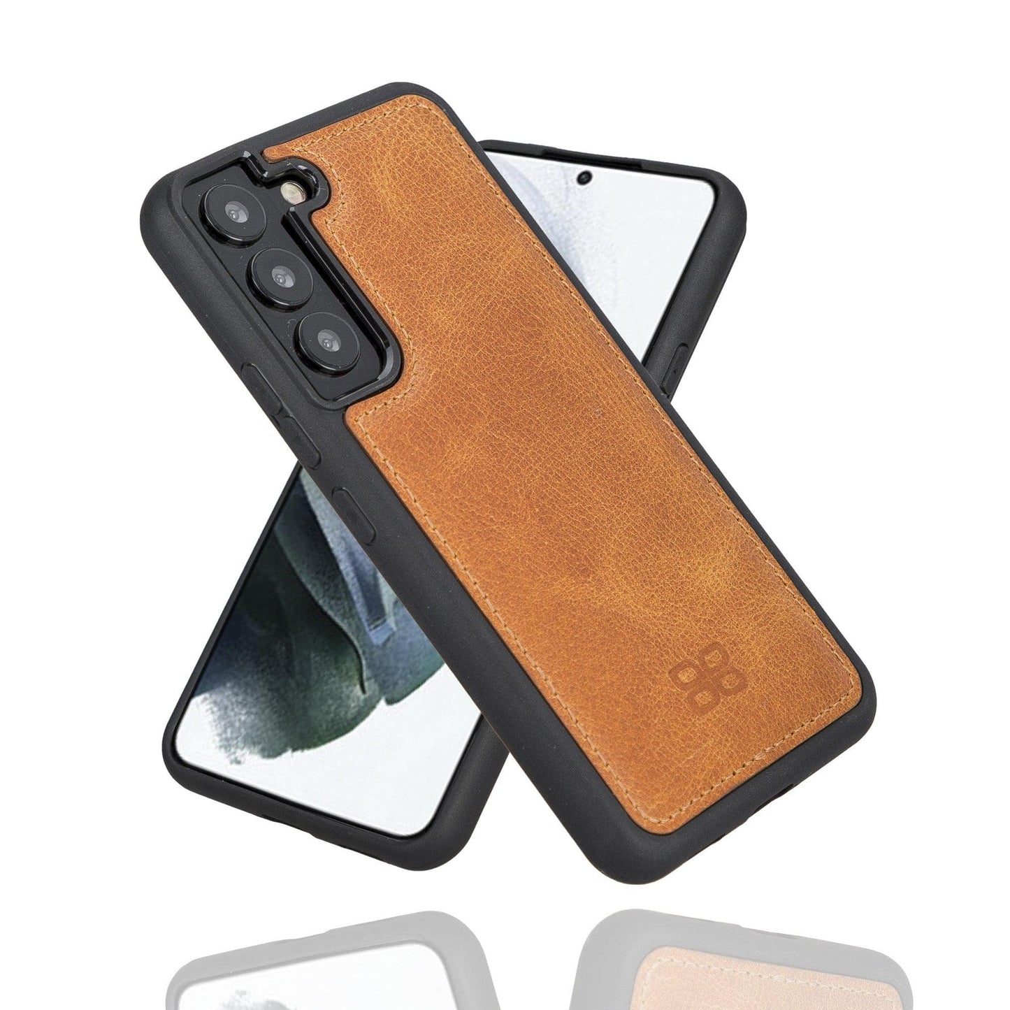Samsung Galaxy S22 Series Genuine Leather Slim Back Cover Case-19