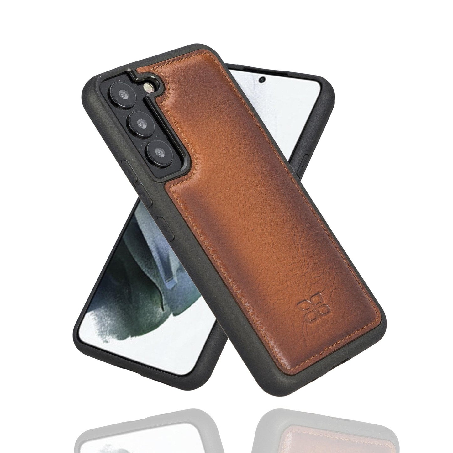 Samsung Galaxy S22 Series Genuine Leather Slim Back Cover Case-22
