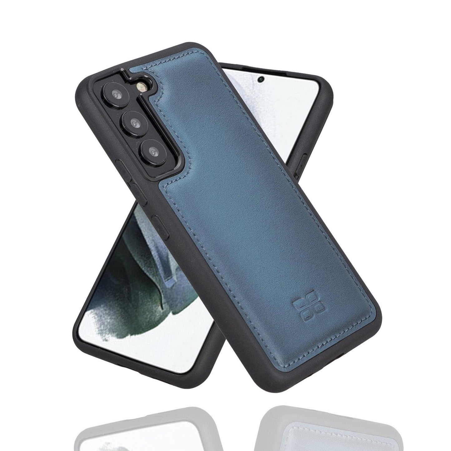 Samsung Galaxy S22 Series Genuine Leather Slim Back Cover Case-23