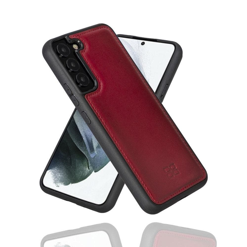 Samsung Galaxy S22 Series Genuine Leather Slim Back Cover Case-21
