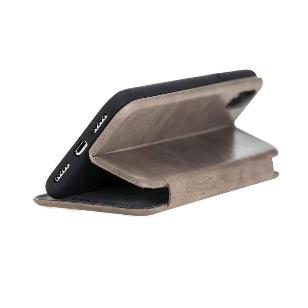 Slim Fit Book Leather Wallet Case for Apple iPhone X Series-4