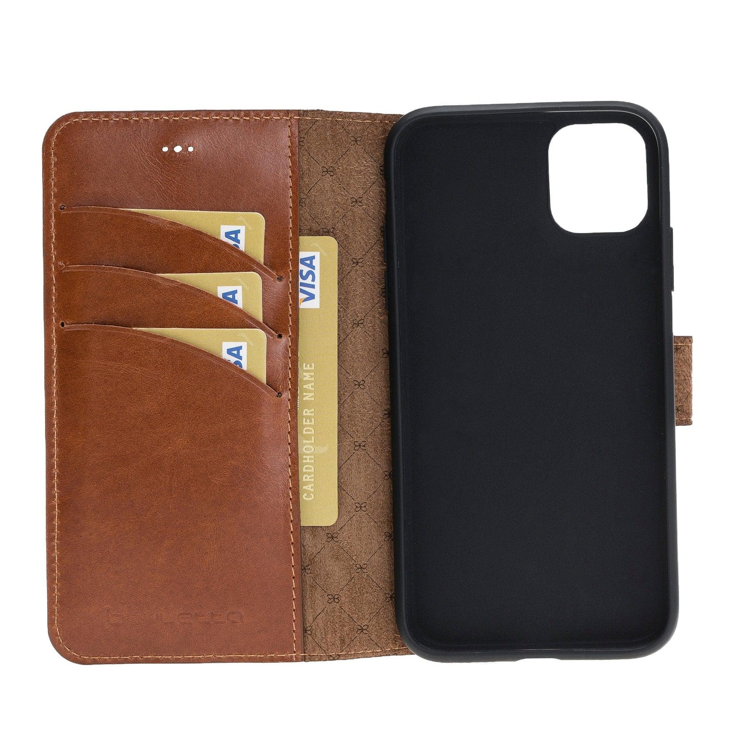 Wallet Folio with ID Slot Leather Wallet Case For Apple iPhone 11 Series-1