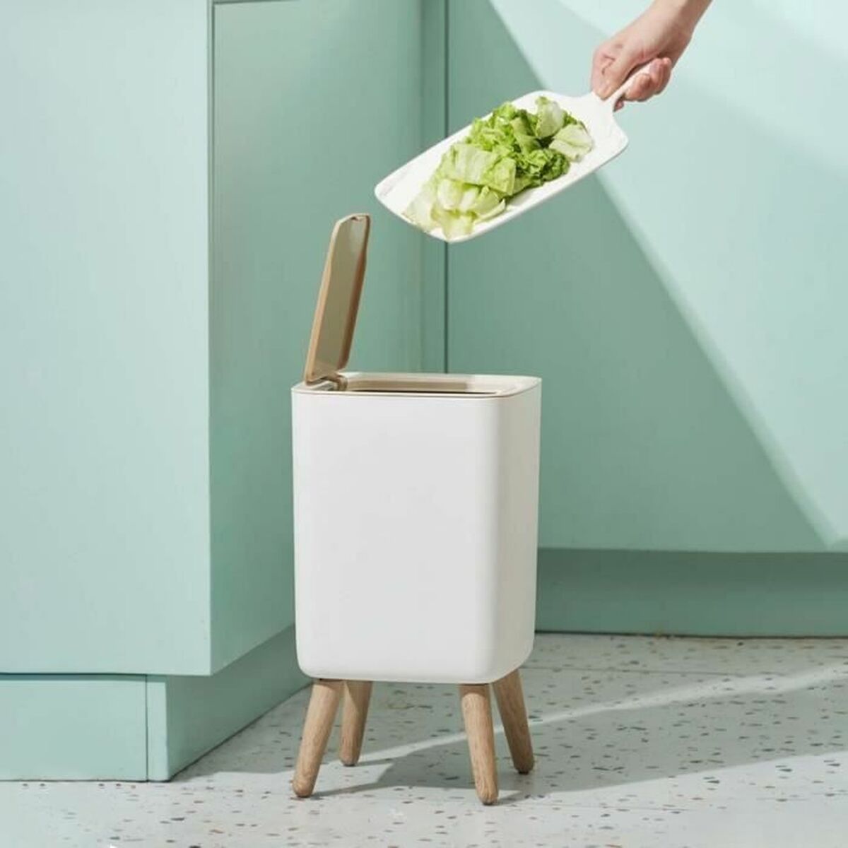 Waste bin Kitchen Move Plastic 10 L-2