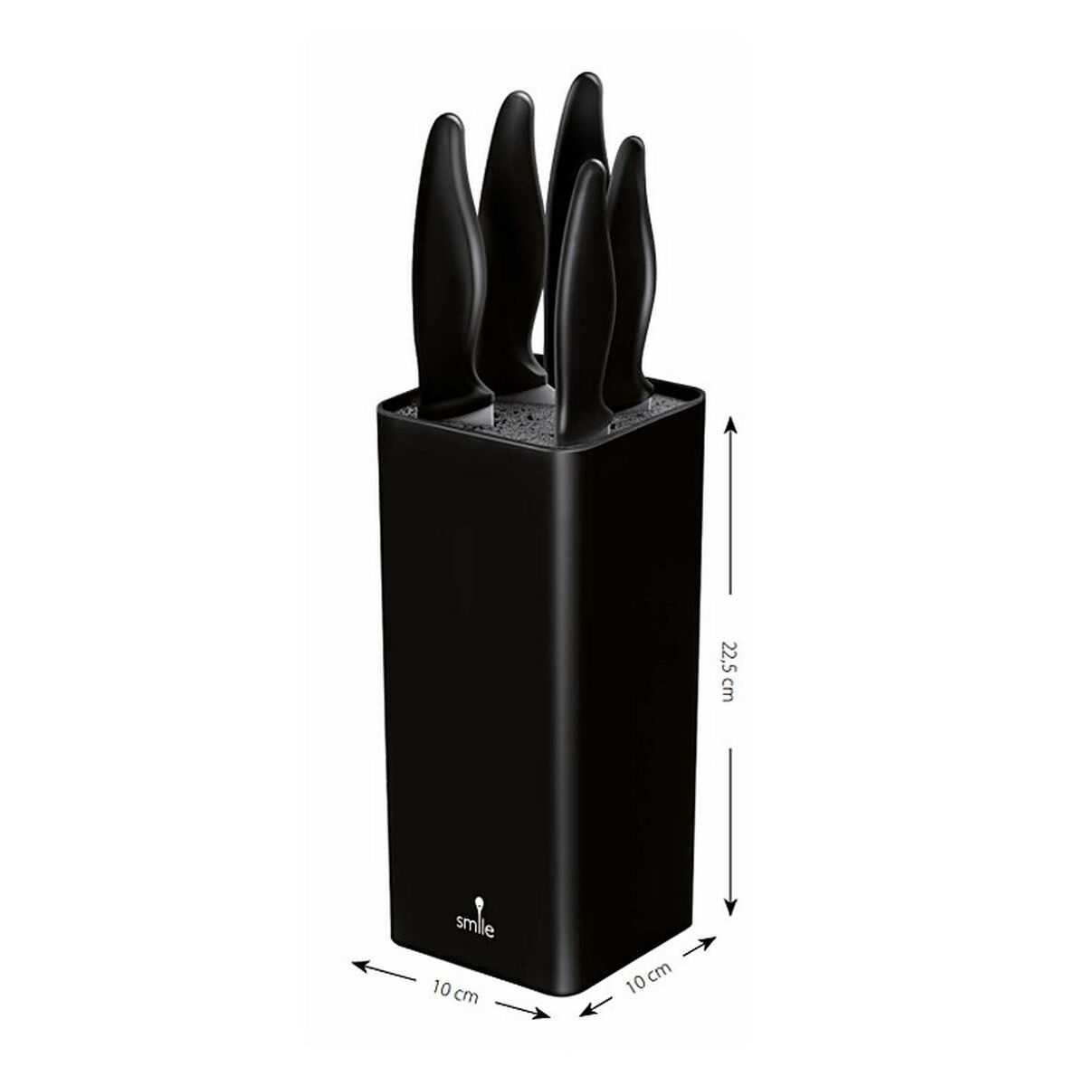 Set of Kitchen Knives and Stand Smile-2