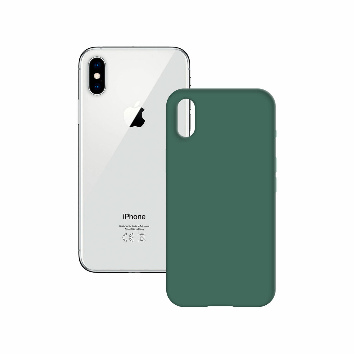 Mobile cover KSIX iPhone XS Max Green Iphone XS MAX-0