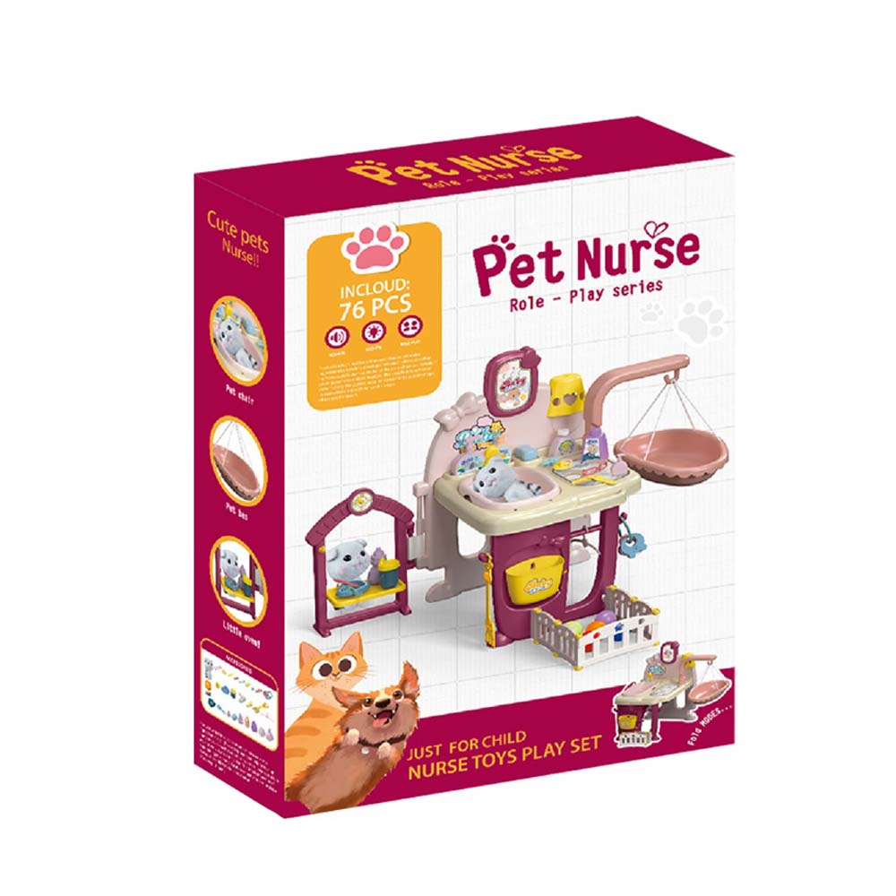 Toy animal care set, 72 parts-1