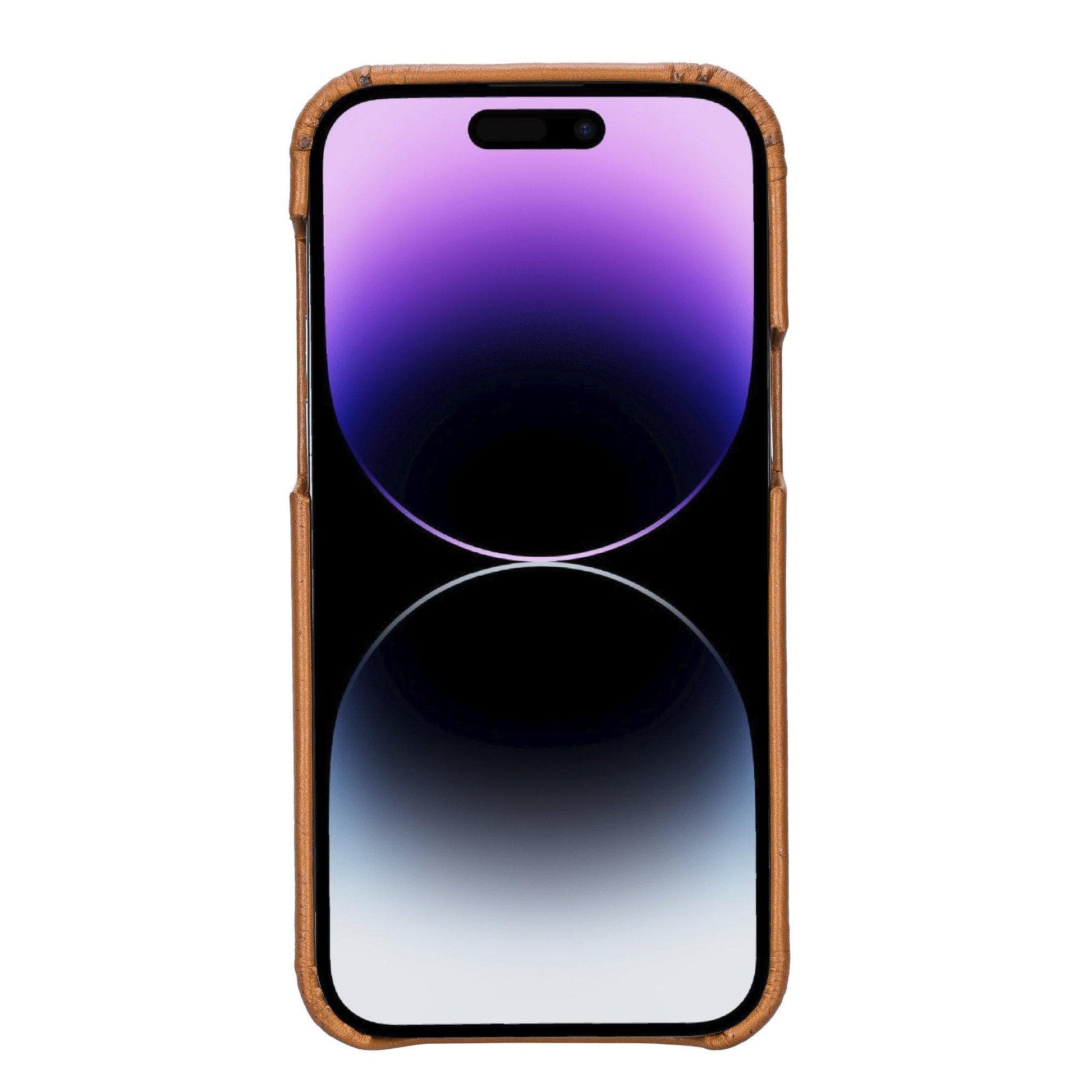 Apple iPhone 14 Series Full Leather Coating Back Cover-4