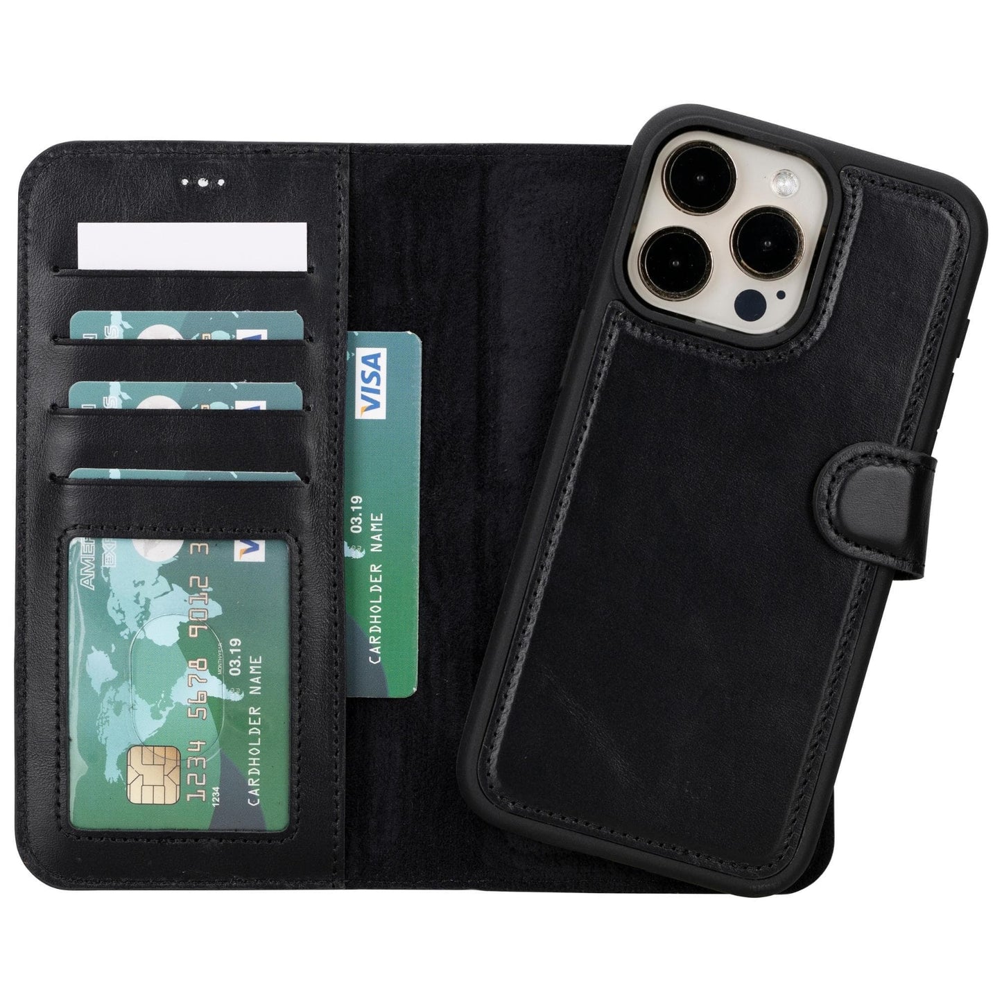 iPhone 15 Series Detachable Leather Wallet Case-9