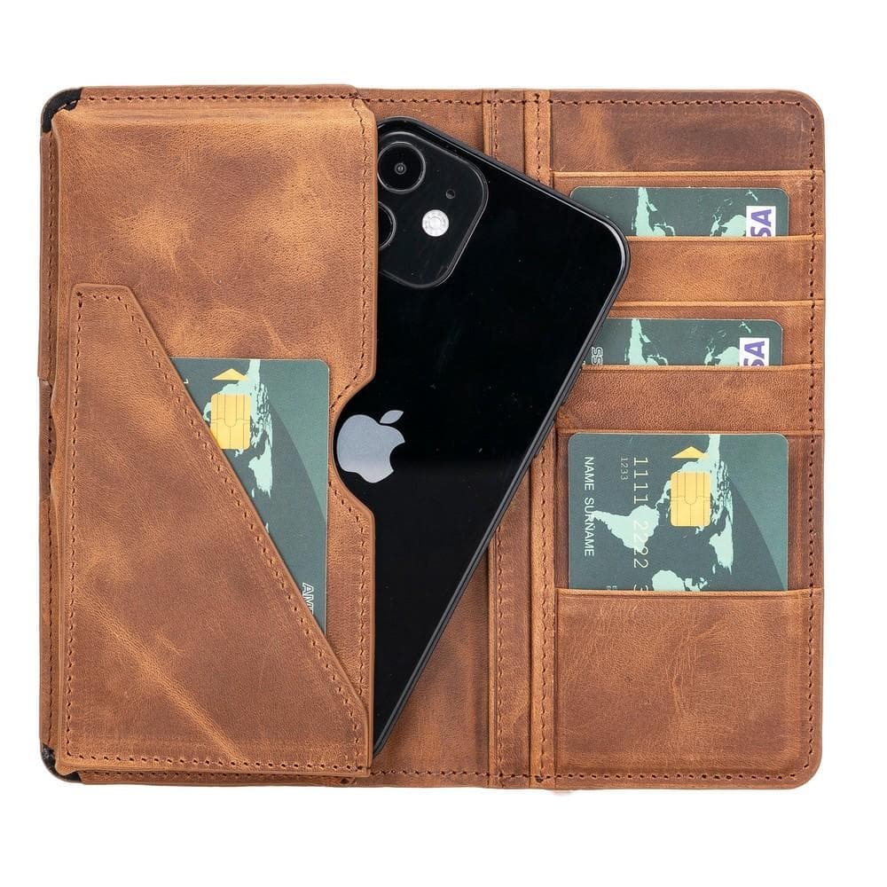 Calvina Genuine Leather Universal Wallet 6.2"-7