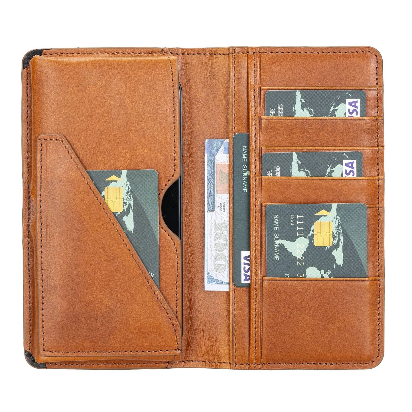 Calvina Customizable Genuine Leather Wallet for Unisex-2