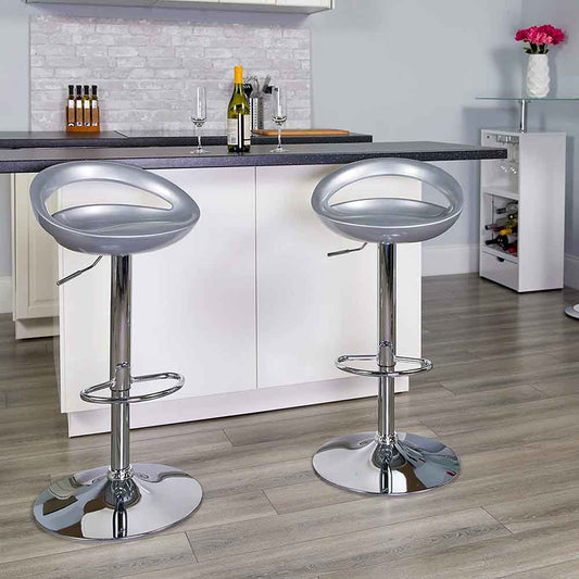 2 Kitti bar stools, in several colors - silver-1