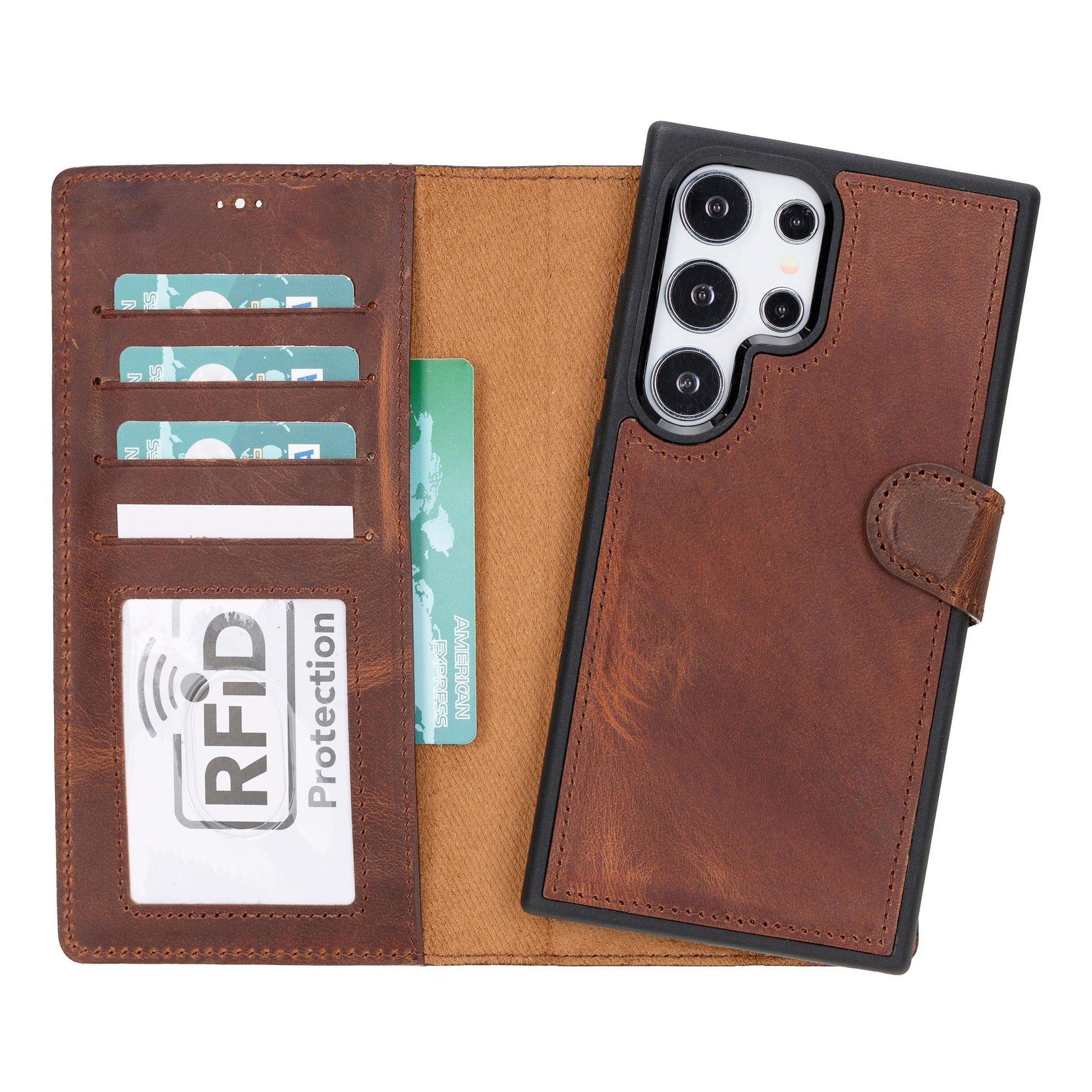 Magic Samsung Galaxy S24 Series Detachable Leather Wallet Case - MW-3