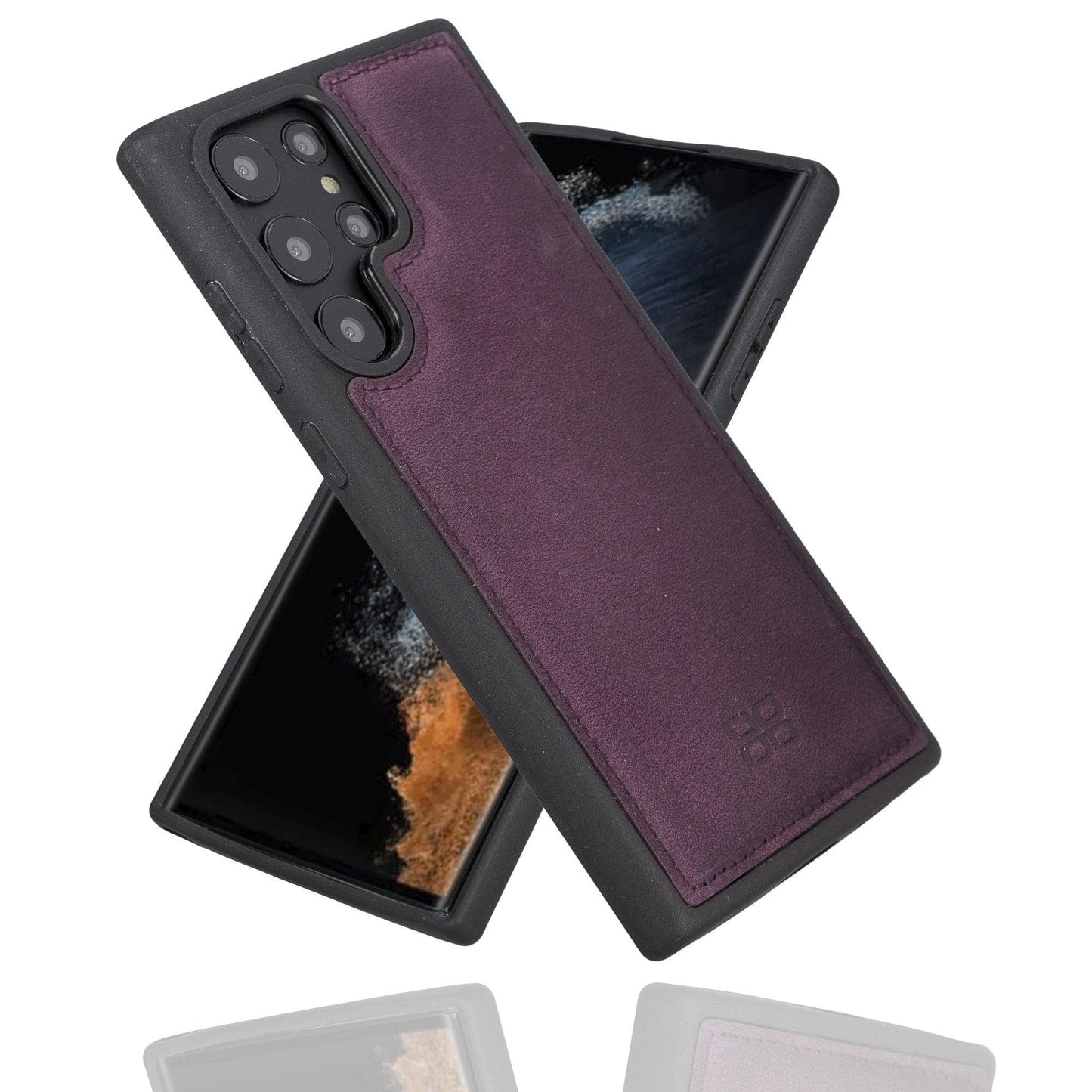 Samsung Galaxy S22 Series Genuine Leather Slim Back Cover Case-6