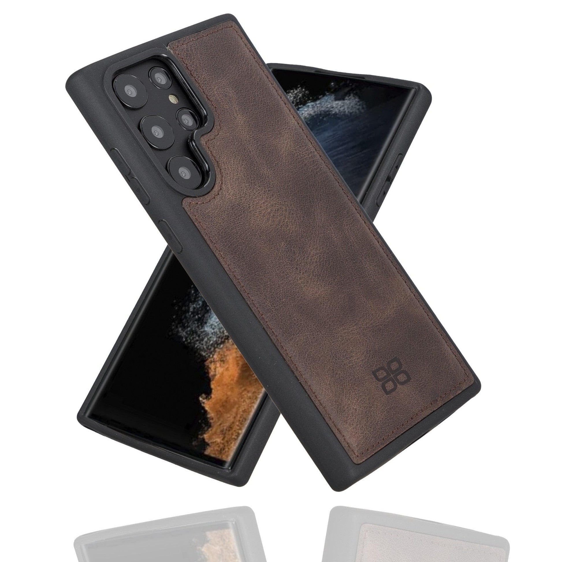 Samsung Galaxy S22 Series Genuine Leather Slim Back Cover Case-9