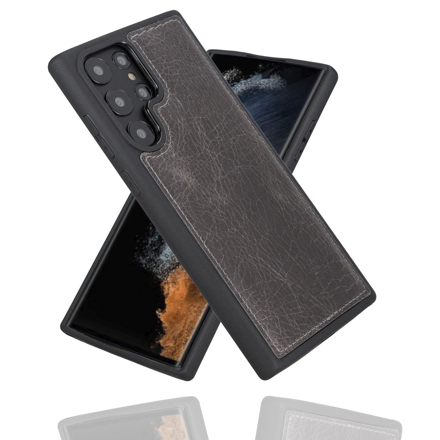 Samsung Galaxy S22 Series Genuine Leather Slim Back Cover Case-11