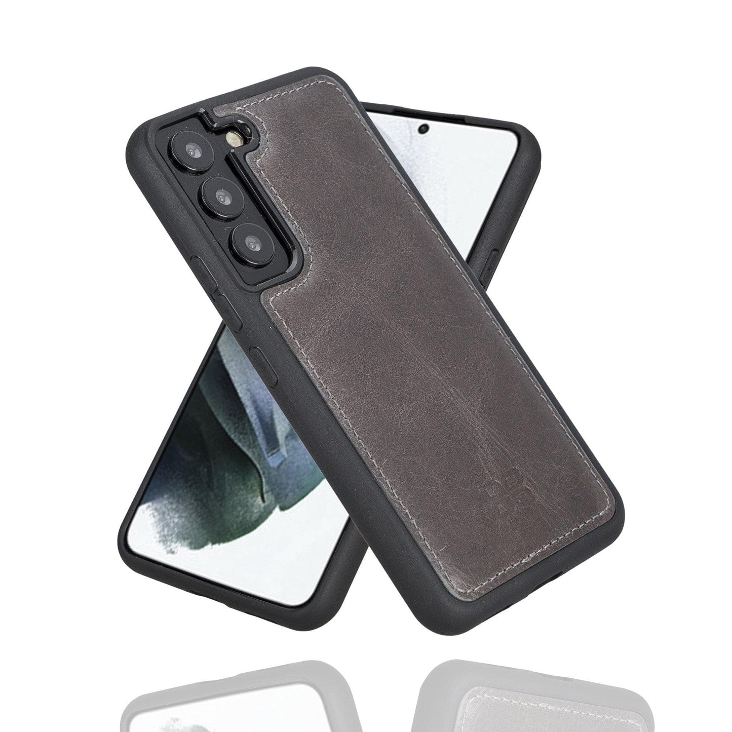 Samsung Galaxy S22 Series Genuine Leather Slim Back Cover Case-20