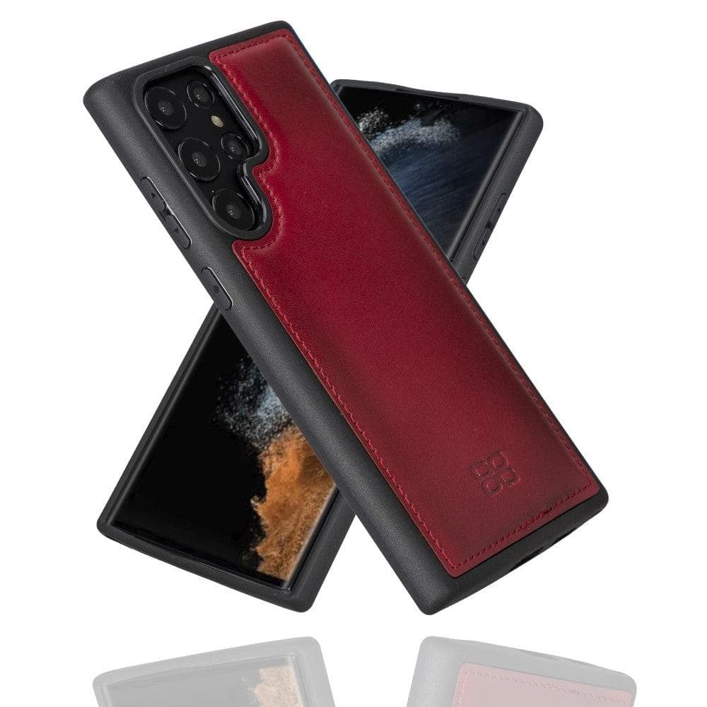 Samsung Galaxy S22 Series Genuine Leather Slim Back Cover Case-12