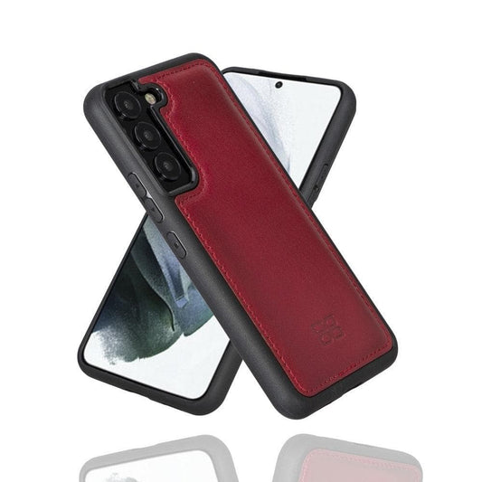 Samsung Galaxy S22 Series Genuine Leather Slim Back Cover Case-30