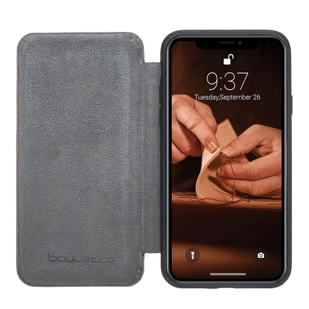 Slim Fit Book Leather Wallet Case for Apple iPhone X Series-0