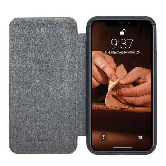 Slim Fit Book Leather Wallet Case for Apple iPhone X Series-0