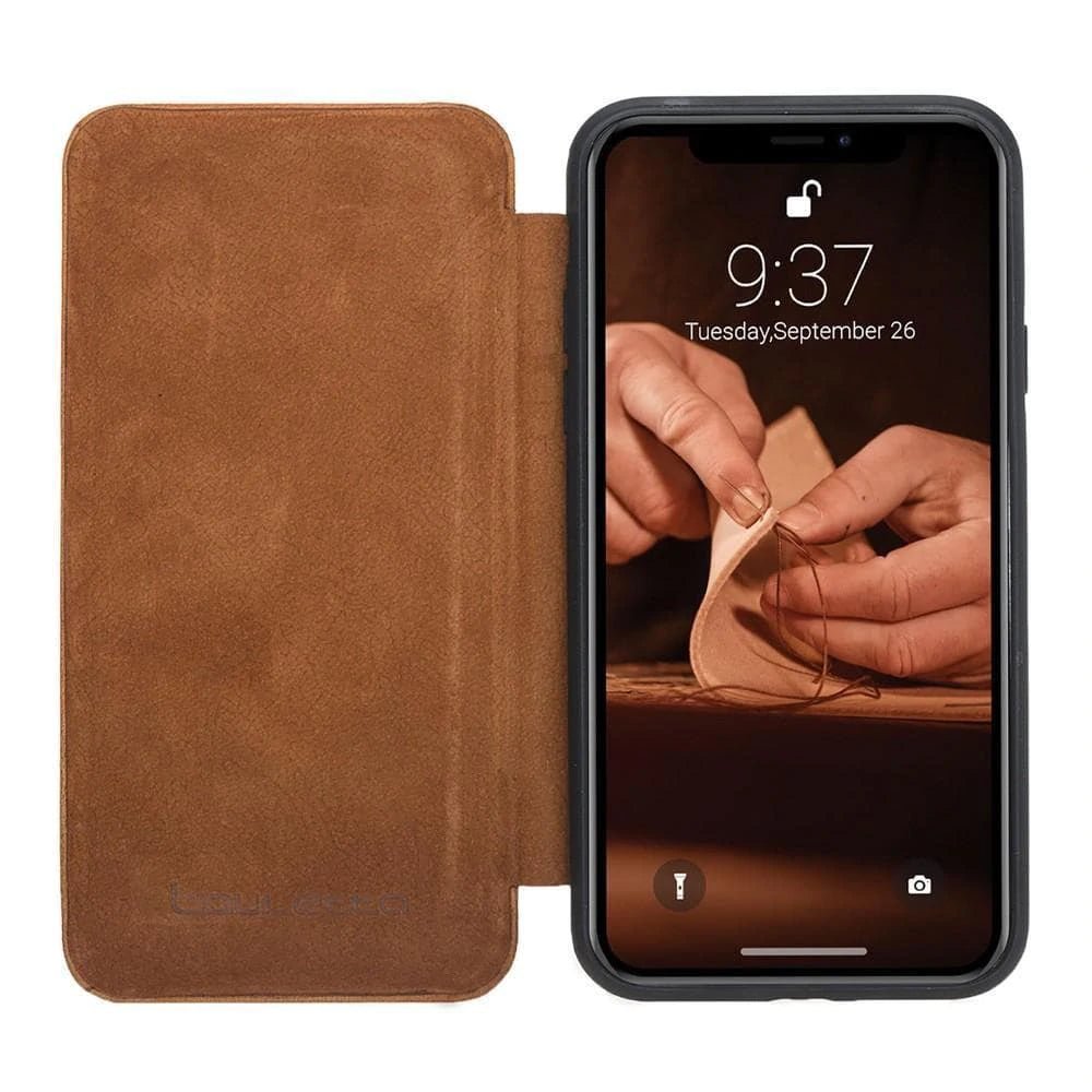 Slim Fit Book Leather Wallet Case for Apple iPhone X Series-5