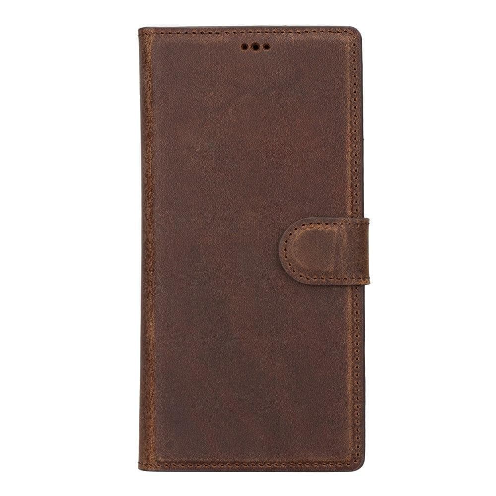 Samsung S23 Series Detachble Leather Magic Wallet Case - S23 / ANTIC BROWN-2