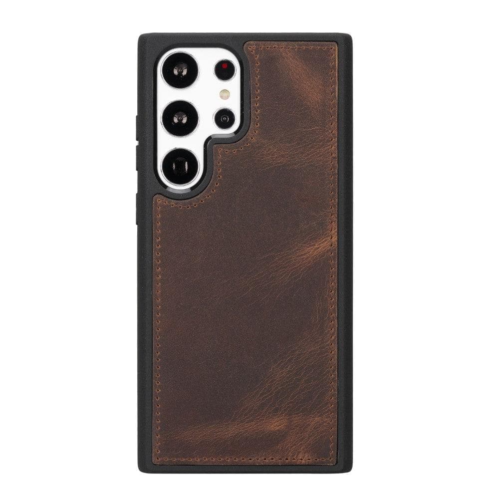 Samsung S23 Series Detachble Leather Magic Wallet Case - S23 / ANTIC BROWN-4